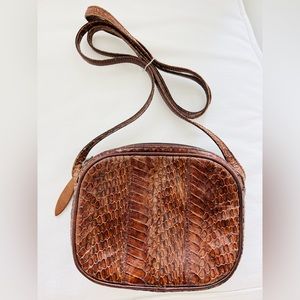 Vintage Susan Gail Genuine Snakeskin Crossbody